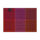 Set americano Kaléidoscope Illusion prune 50x36 100% cotone, , hi-res image number 0