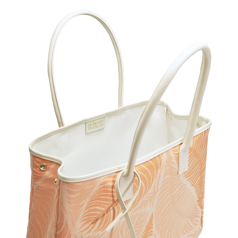 Borsa a tracolla Palme Orange 100% cotone, rivestimento acrilico. Rivestimento : Pelle di vacchetta, , hi-res image number 4