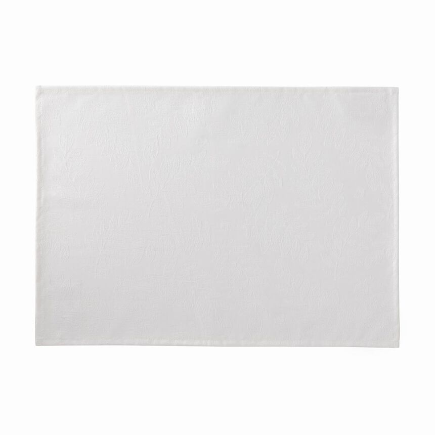 Tovaglietta antimacchia Vegetal mood Blanc 50x36 100% cotone, , hi-res image number 0