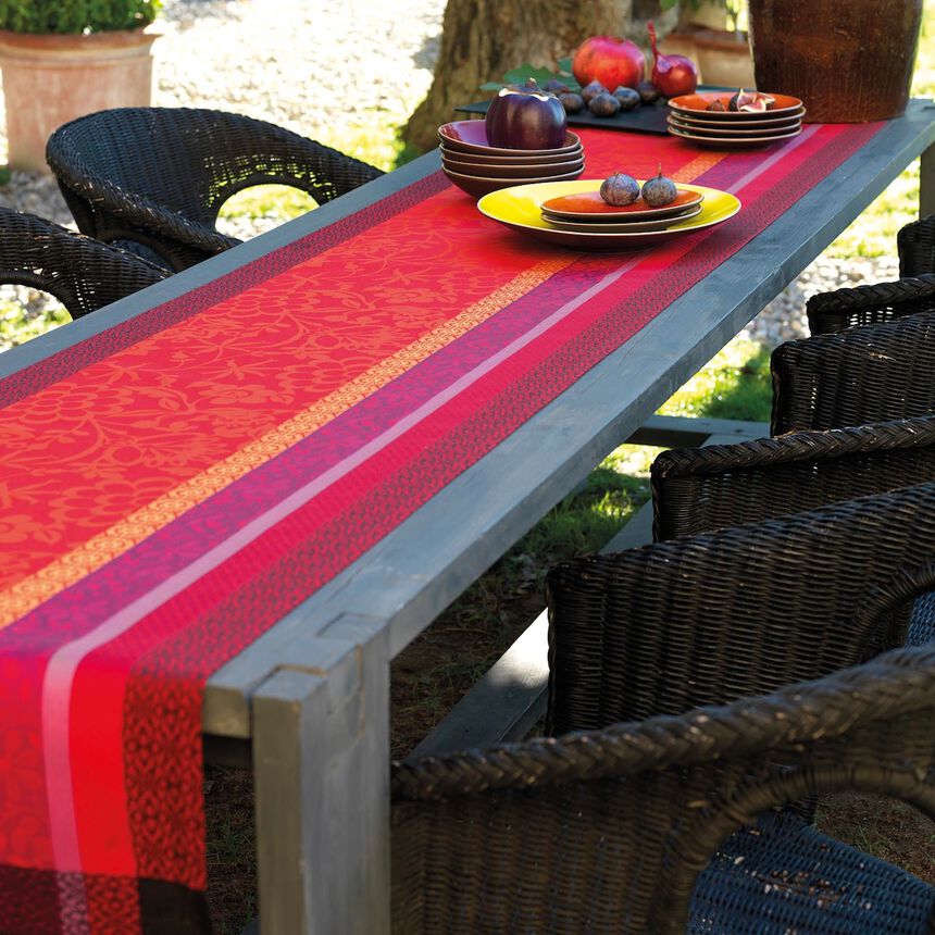Striscia da tavola Provence Gariguette 55x150 100% cotone, , hi-res image number 0
