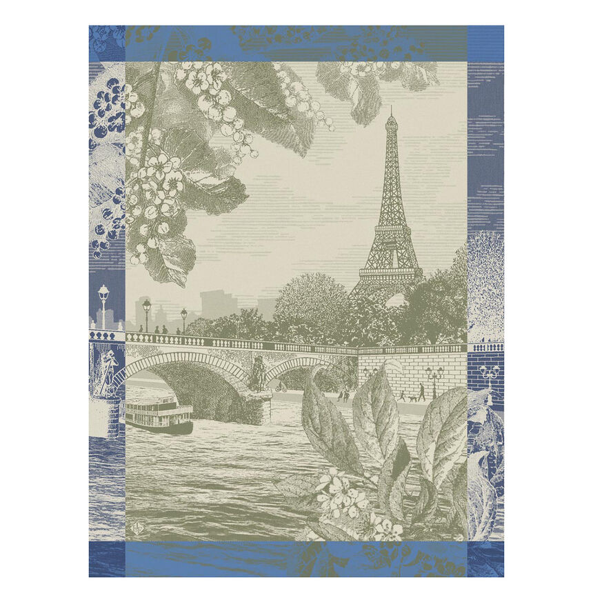 Strofinaccio Paris sur seine Tuileries 60x80 100% cotone, , hi-res image number 0