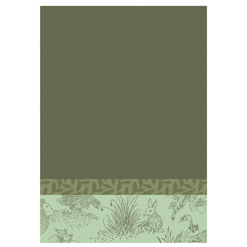 Asciugamano Jos&eacute;phine Herbe 54x38 100% cotone, , hi-res image number 1