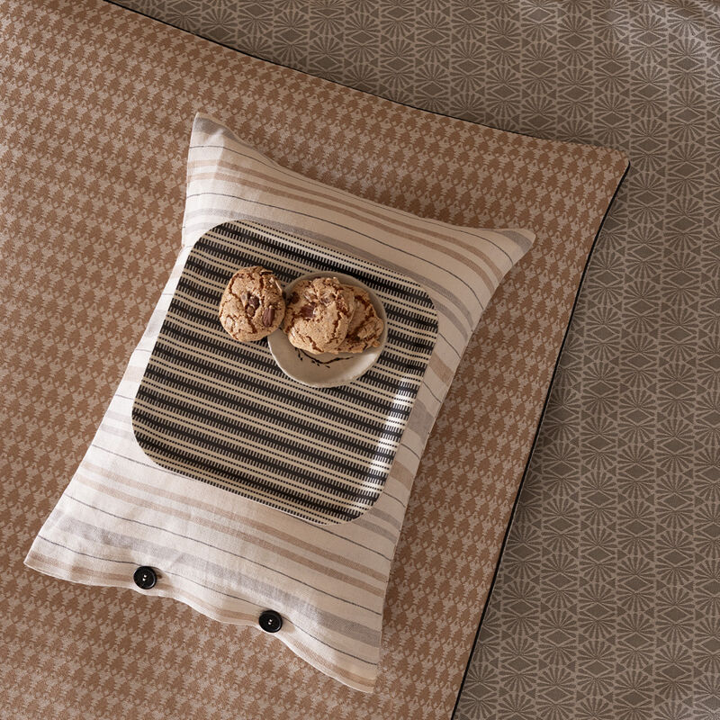 Vassoio Dune Rayures Argile 20x20 100% Legno, , hi-res image number 0