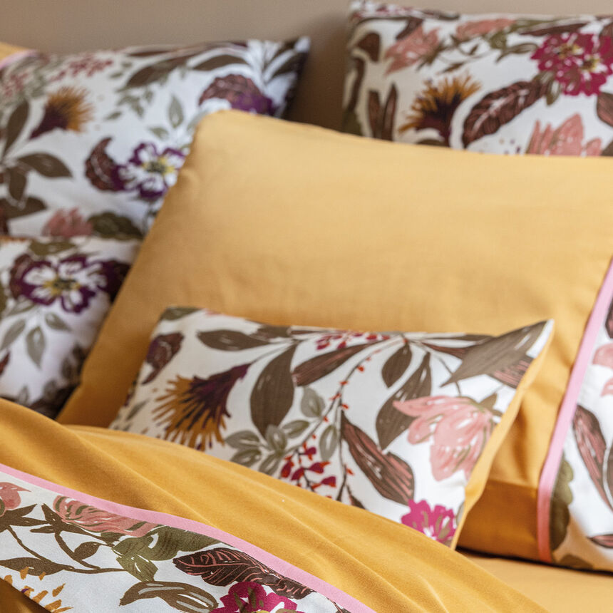 Federe Panache de fleurs  Miel 40X80 100% cotone, , hi-res image number 5