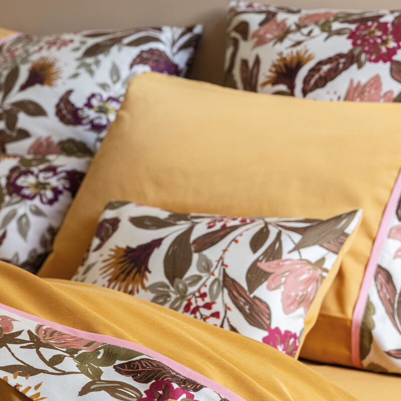 Federe Panache de fleurs Miel 40X80 100% cotone, , hi-res image number 5