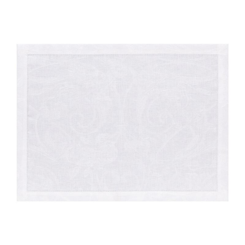 Set americano Tivoli Blanc 50x38 100% lino, , hi-res