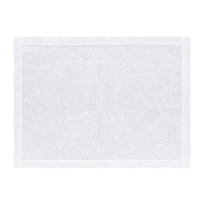 Set americano Tivoli Blanc 50x38 100% lino,  Set americano Tivoli Blanc 50x38 100% lino