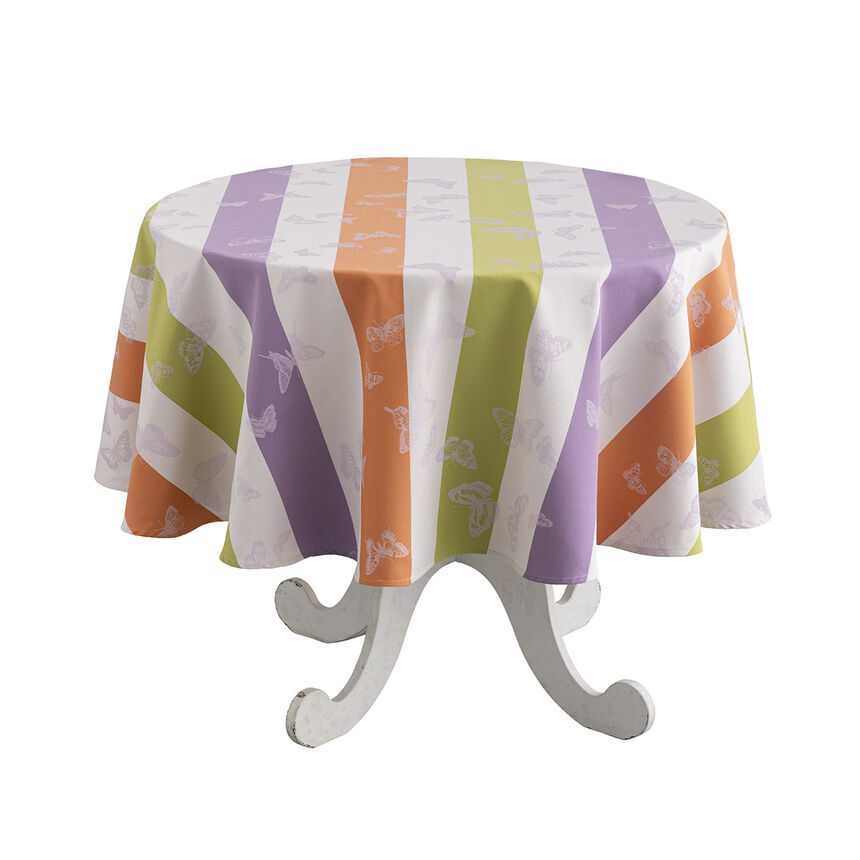 Tovaglia Bal des papillons Lilas &Oslash;175 100% cotone, , hi-res image number 2