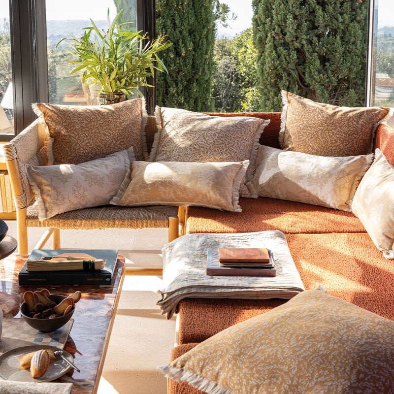 Fodera cuscino Champêtre Brindilles 50x50 100% cotone, , hi-res image number 0