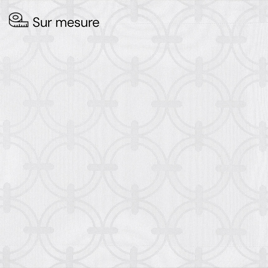 Tovaglia Anneaux Blanc 170x170 100% cotone, , hi-res image number 3