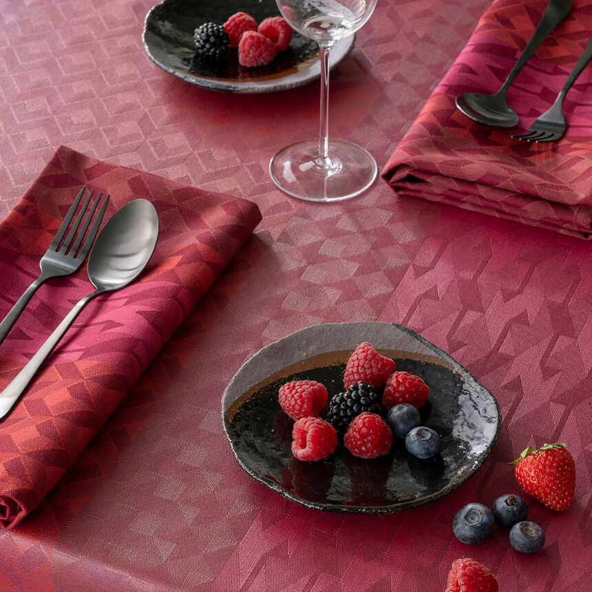 Tovagliolo Caract&egrave;re Carmin 58x58 100% cotone, , hi-res image number 0