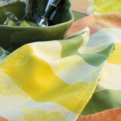 Tovagliolo Bal des papillons Citrus 50x50 100% cotone
