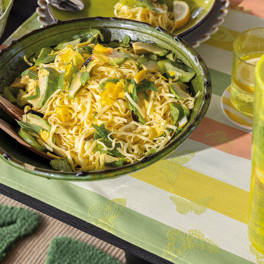 Striscia da tavola Bal des papillons Citrus 50x150 100% cotone, , hi-res image number 4