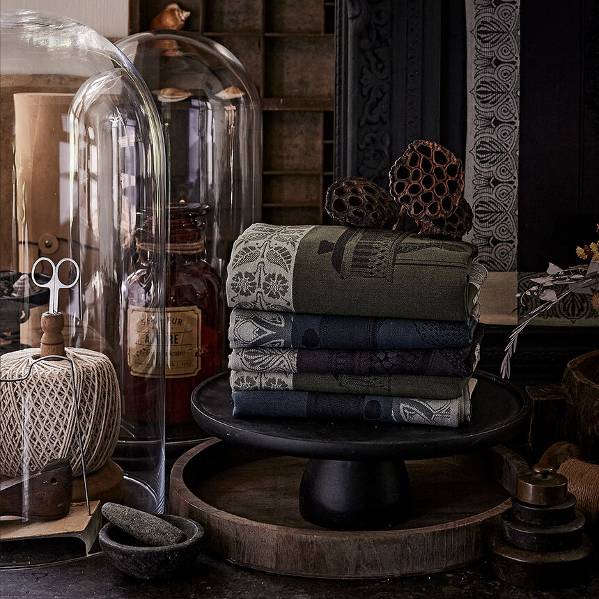 Strofinaccio Curiosit&eacute;s Animales Nuit 60x80 100% cotone, , hi-res image number 0