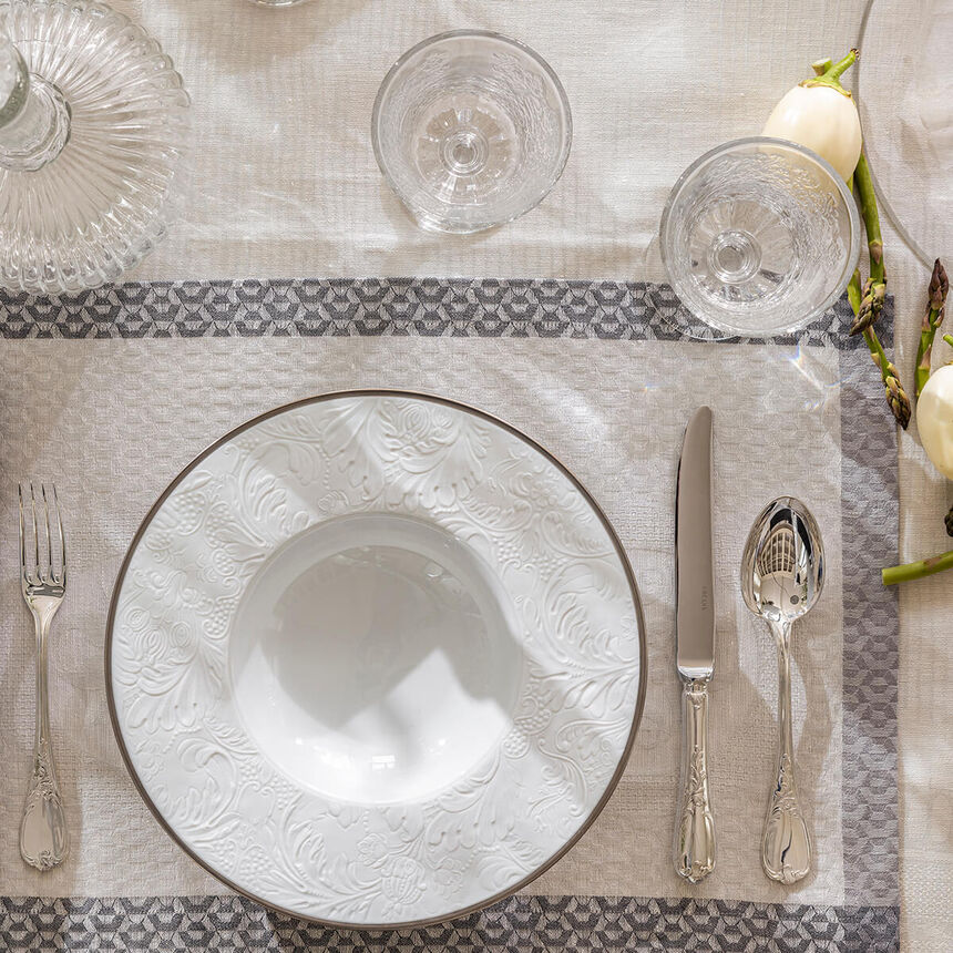 Tovaglietta &Eacute;vasion C&eacute;leste Carrare 50x36 100% lino, , hi-res image number 3