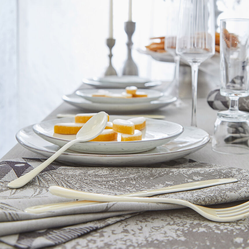 Tovaglia For&ecirc;t enchant&eacute;e Argent 175x175 100% cotone, , hi-res image number 1