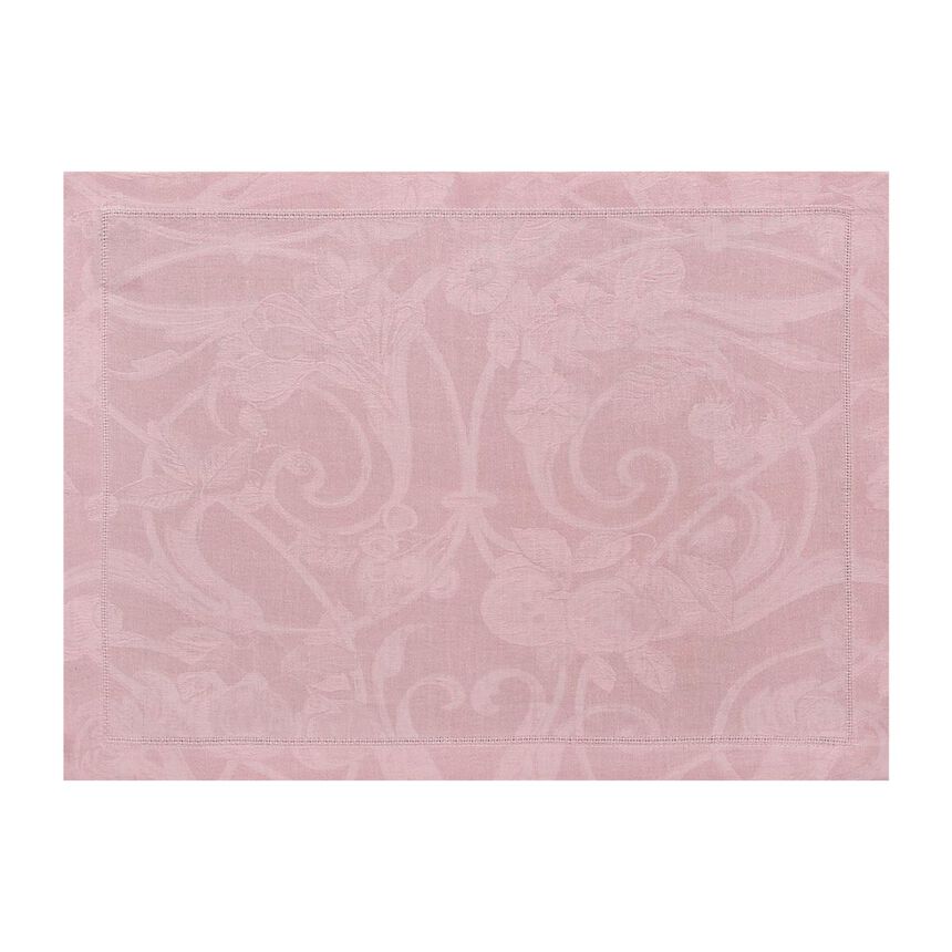 Set americano Tivoli Rose poudre 50x38 100% lino, , hi-res image number 0