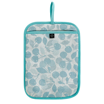 Presina Cerises Cerise Bleue 27x20 100% cotone,  Presina Cerises Cerise Bleue 27x20 100% cotone