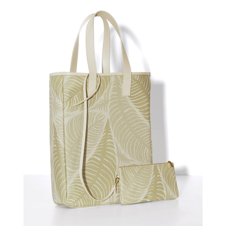 Borsa da portare a mano Palme Vert  100% cotone, rivestimento acrilico. Rivestimento&nbsp;: Pelle di vacchetta, , hi-res image number 2