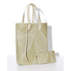 Borsa da portare a mano Palme Vert 100% cotone, rivestimento acrilico. Rivestimento : Pelle di vacchetta, , hi-res image number 2