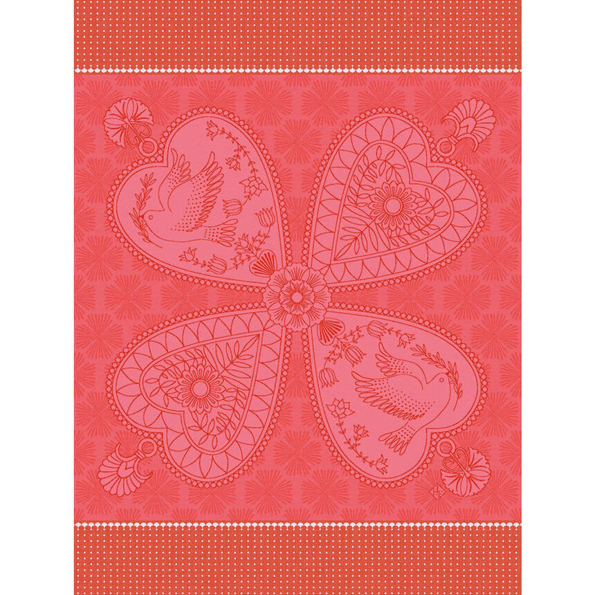 Strofinaccio Peace & Love Amour 60x80 100% cotone, , hi-res image number 0