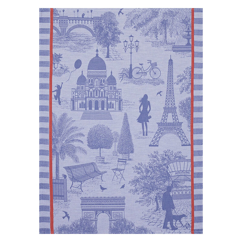 Strofinaccio Toile de paris Myrtille 60x80 100% cotone, , hi-res image number 0