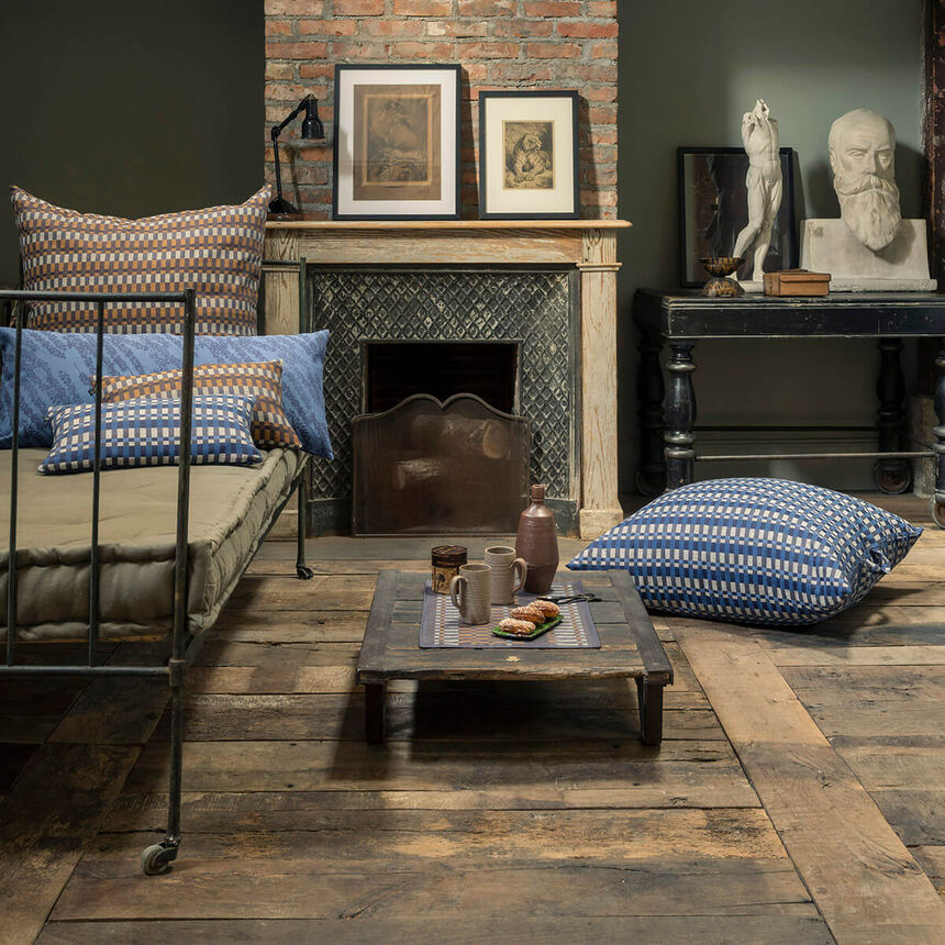 Fodera cuscino Origin Rythme Denim 30x50 100% cotone, , hi-res image number 2