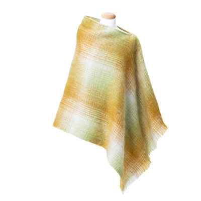 Poncho H&ocirc;tel particulier Mohair x Brun de Vian-Tiran