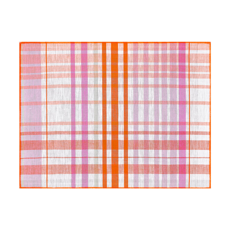 Set americano Brunch Pêche 48x36 100% lino, , hi-res image number 1