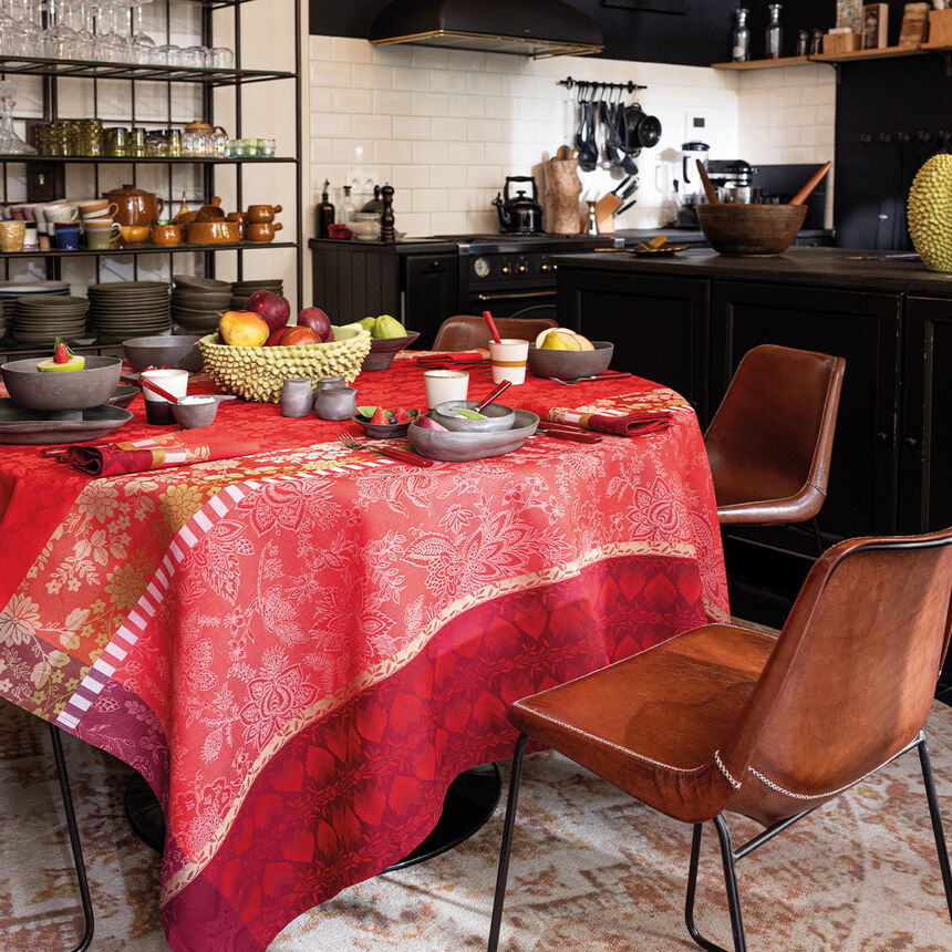 Tovaglia antimacchia Gipsy Rubis 175x175 100% cotone, , hi-res image number 0