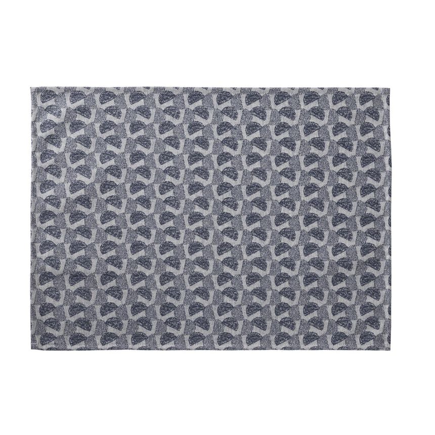 Tovaglietta antimacchia Empreintes Pois Cobalt 50x36 100% cotone, , hi-res image number 1