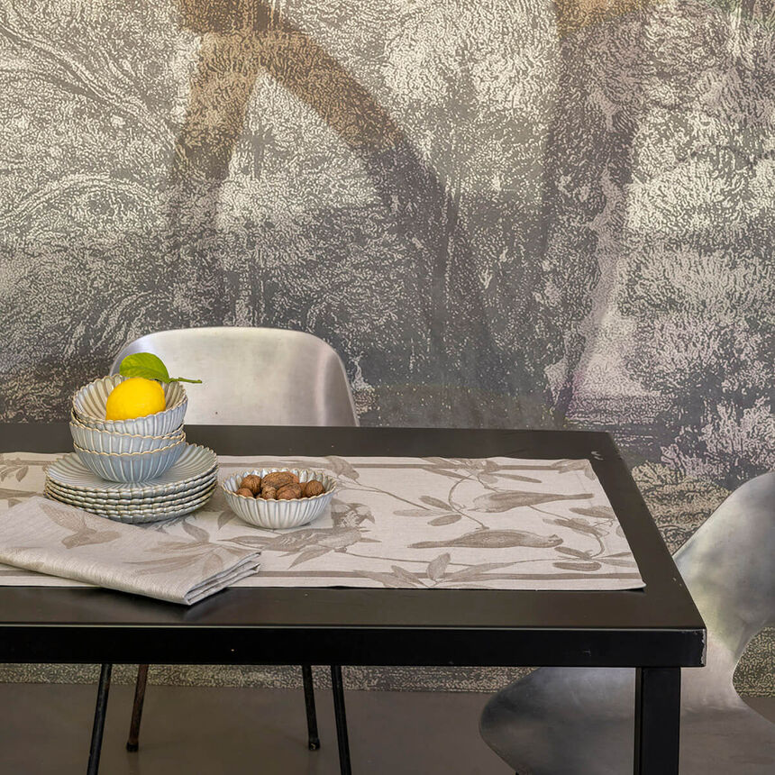 Striscia da tavola Voli&egrave;re Solaire 50x150 100% lino, , hi-res image number 0