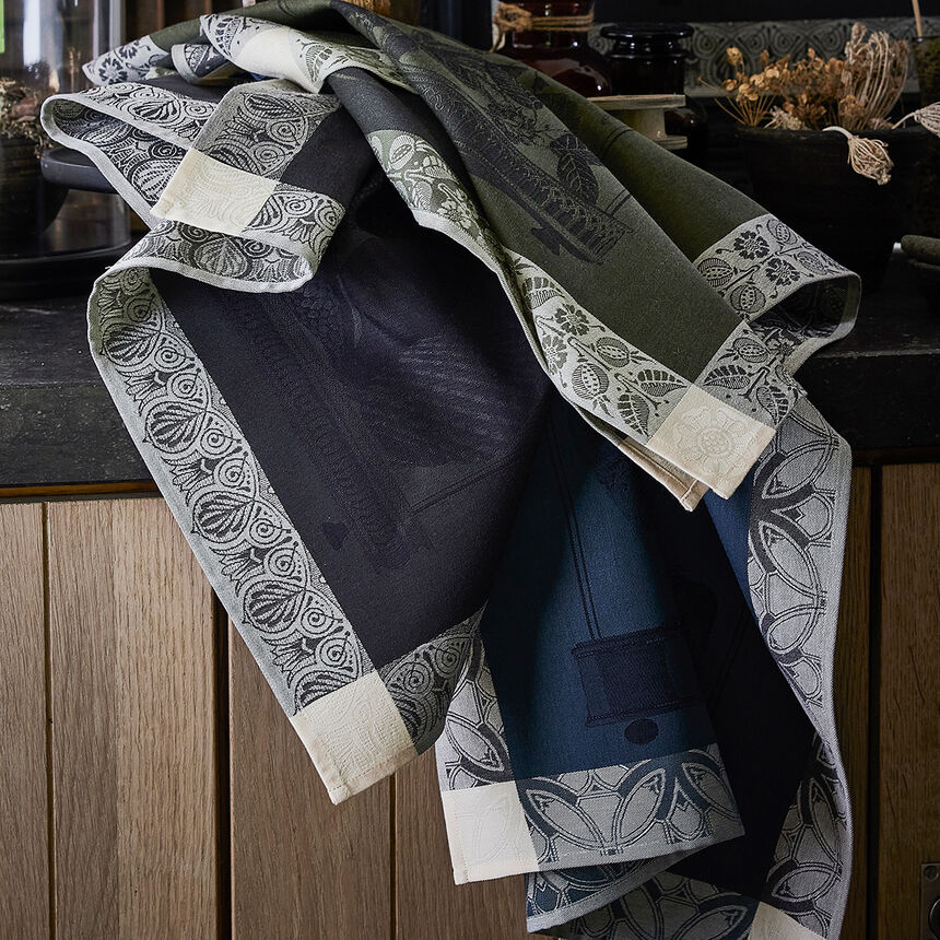 Strofinaccio Curiosit&eacute;s Min&eacute;rales Charbon 60x80 100% cotone, , hi-res image number 2