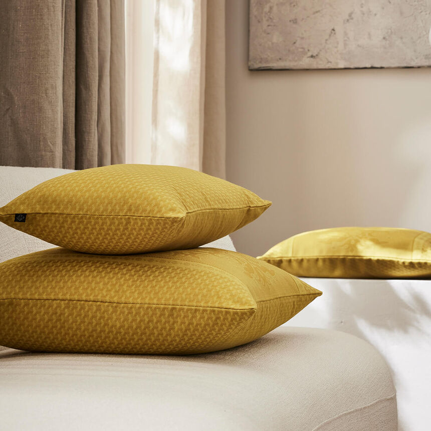 Fodera cuscino Palais V&eacute;nitien Ocre 50x50 100% cotone, , hi-res image number 3