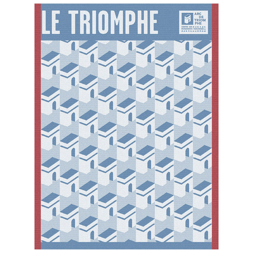Strofinaccio Arc Triomphe Bleu 60x80 100% cotone, , hi-res image number 0