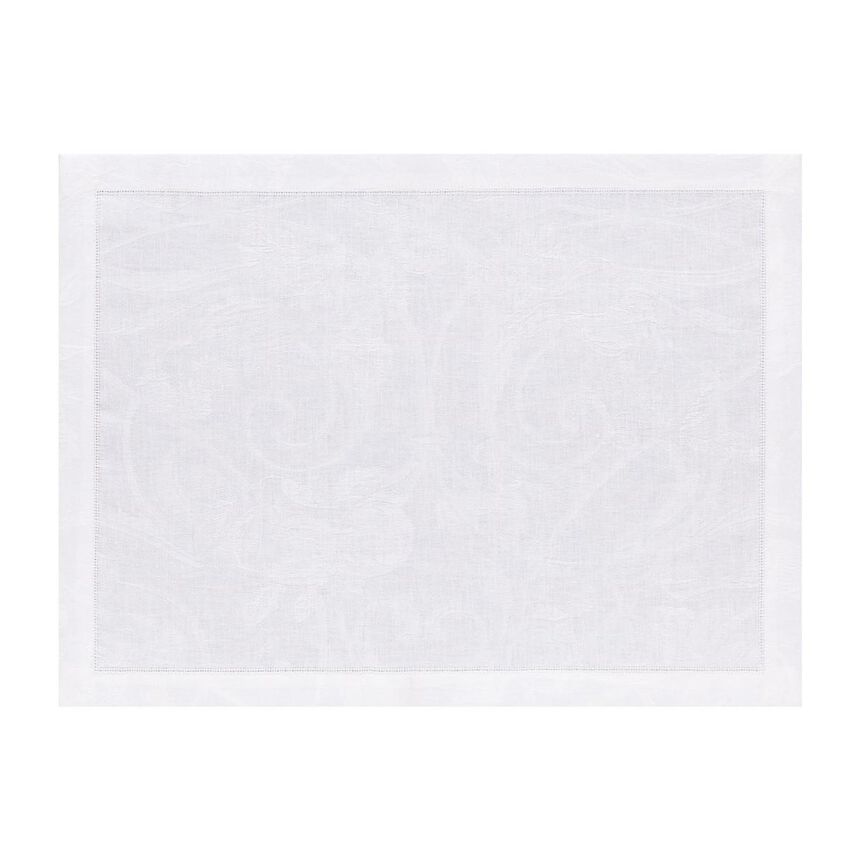 Set americano Tivoli Blanc 50x38 100% lino, , hi-res image number 0