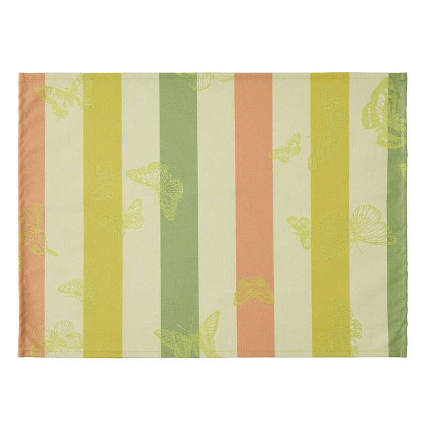 Tovaglietta spalmata Bal des papillons Rivestito Citrus 50x36 100% cotone, , hi-res image number 0