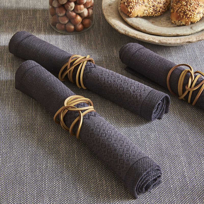 Tovagliolo Slow Life Carbone 50x30 89% cotone / 11% lino, , hi-res image number 1