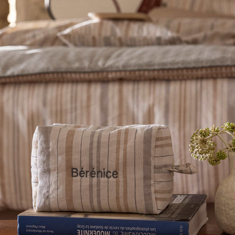 Beauty case Dune Argan 21x11x13cm 50% cotone - 50% lino, , hi-res image number 0