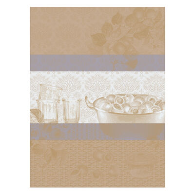 Strofinaccio Confitures Abricots Osier 60x80 100% cotone,  Strofinaccio Confitures Abricots Osier 60x80 100% cotone
