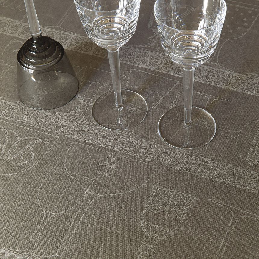 Asciugabicchieri Cristal Poivre gris 60x80 100% lino, , hi-res image number 2