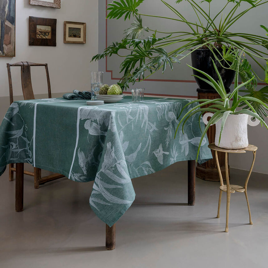 Tovaglia Voli&egrave;re V&eacute;g&eacute;tal 175x250 100% lino, , hi-res image number 0