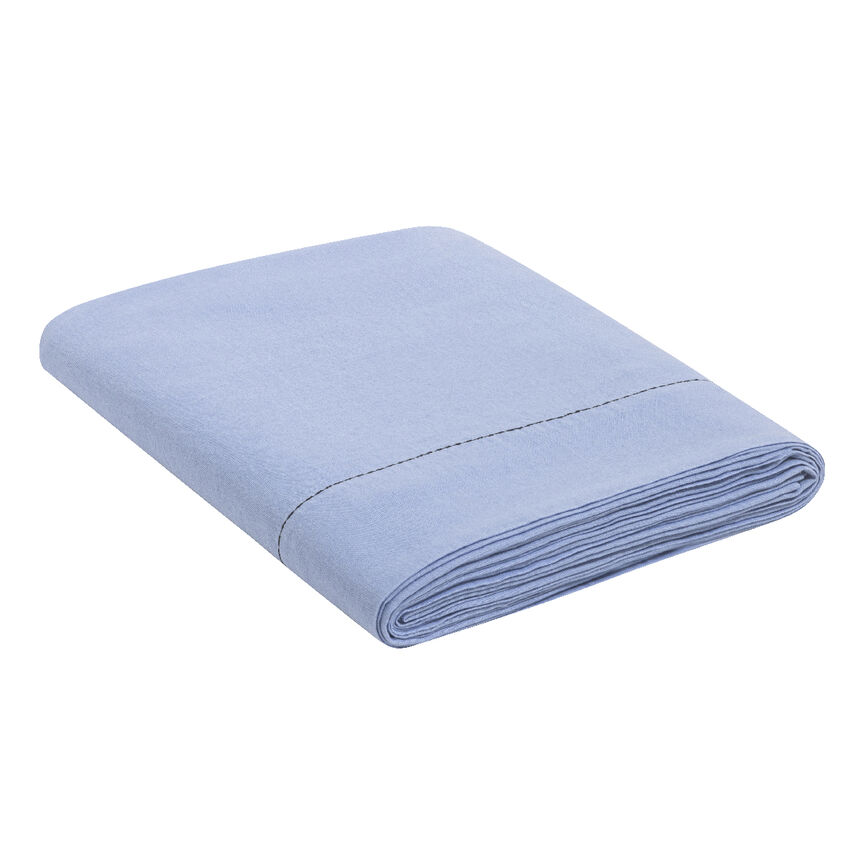 Lenzuolo Nuances Denim 190X290 50% cotone - 50% lino, , hi-res image number 0