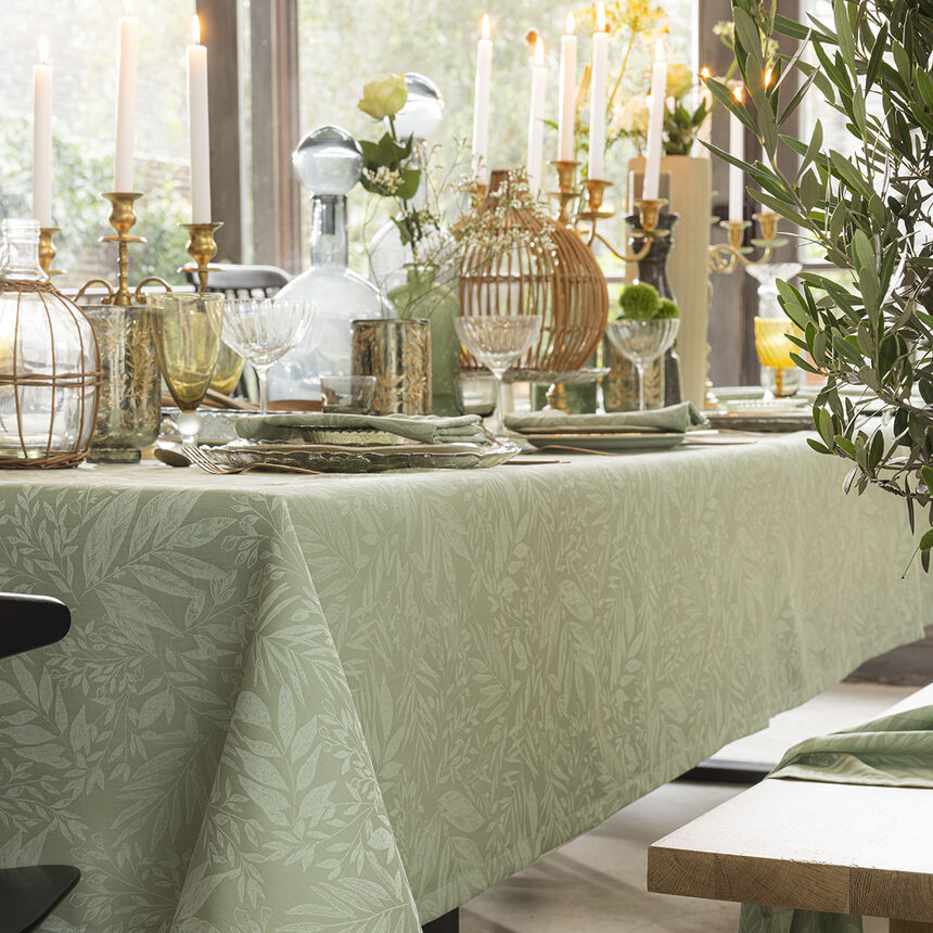Tovaglia Charmilles Feuillage 175x175 100% cotone, , hi-res image number 2