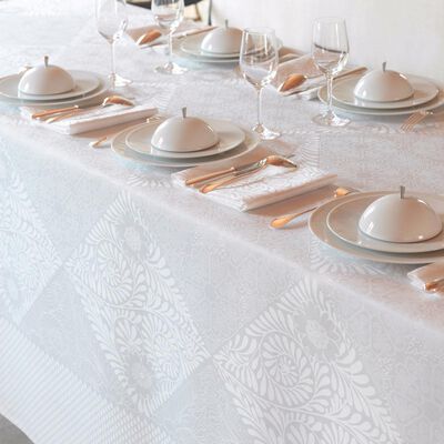 Tovaglia Bosphore Blanc Cotone, Lino,  Tovaglia Bosphore Blanc Cotone, Lino