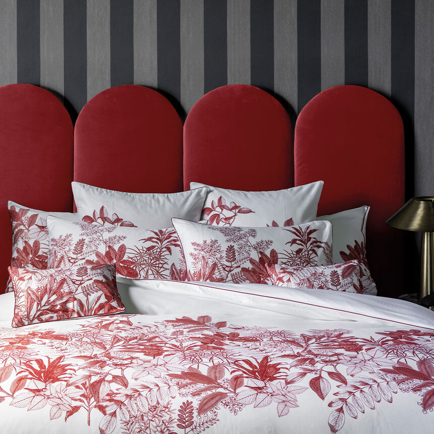 Federe Feuilles en sc&egrave;ne  Goji 40X80 100% cotone, , hi-res image number 3