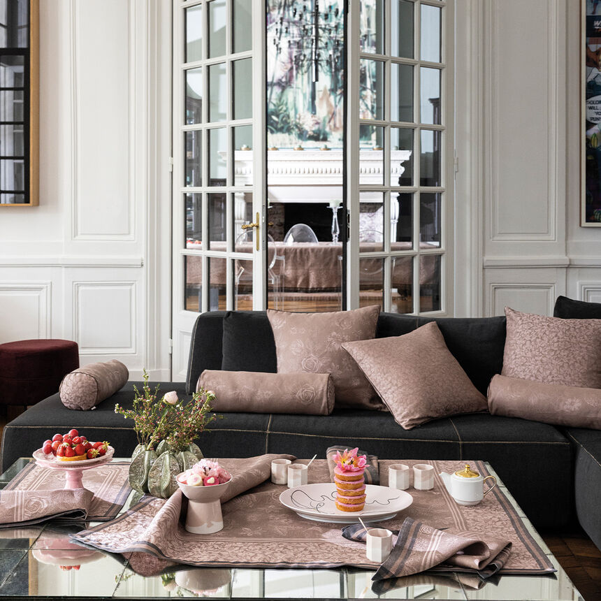 Tovaglia Romance Charme 175x175 100% lino, , hi-res image number 0