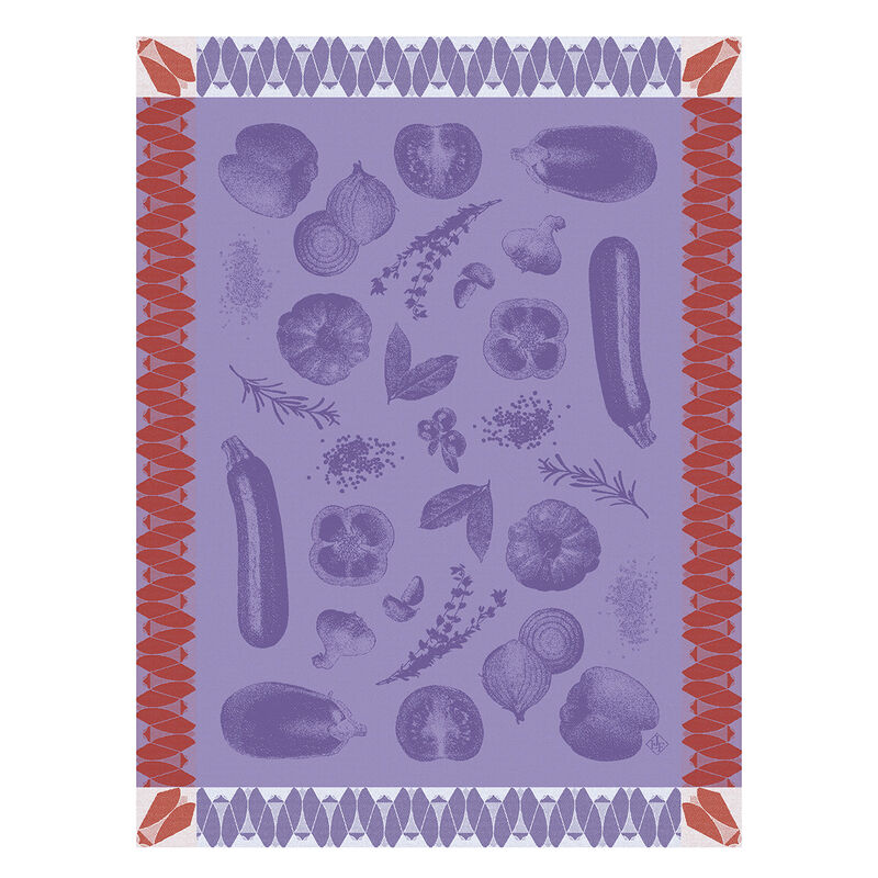 Strofinaccio Ratatouille Aubergine 60x80 100% cotone, , hi-res image number 0