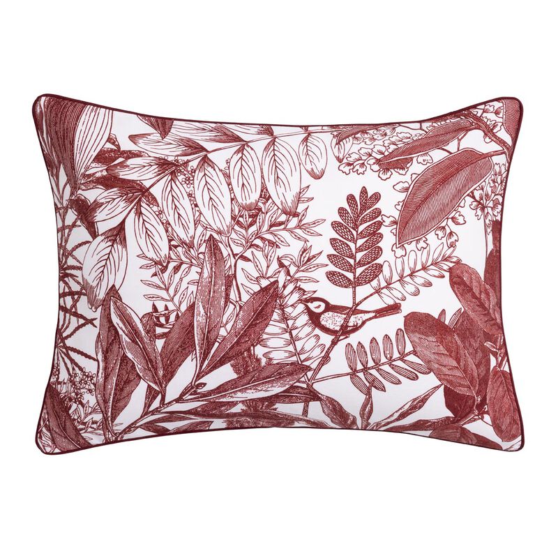 Federa decorativa Feuilles en scène Goji 30X41 100% cotone, , hi-res image number 1