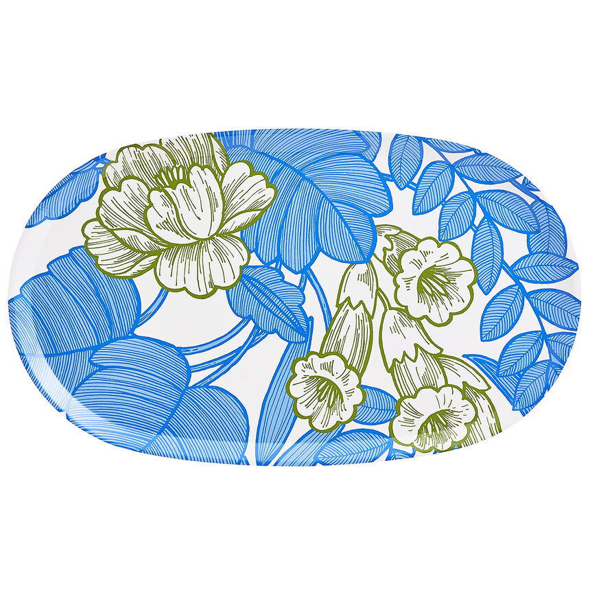 Vassoio Escapade Tropicale Perroquet Ovale55x32 100% Legno, , hi-res image number 1